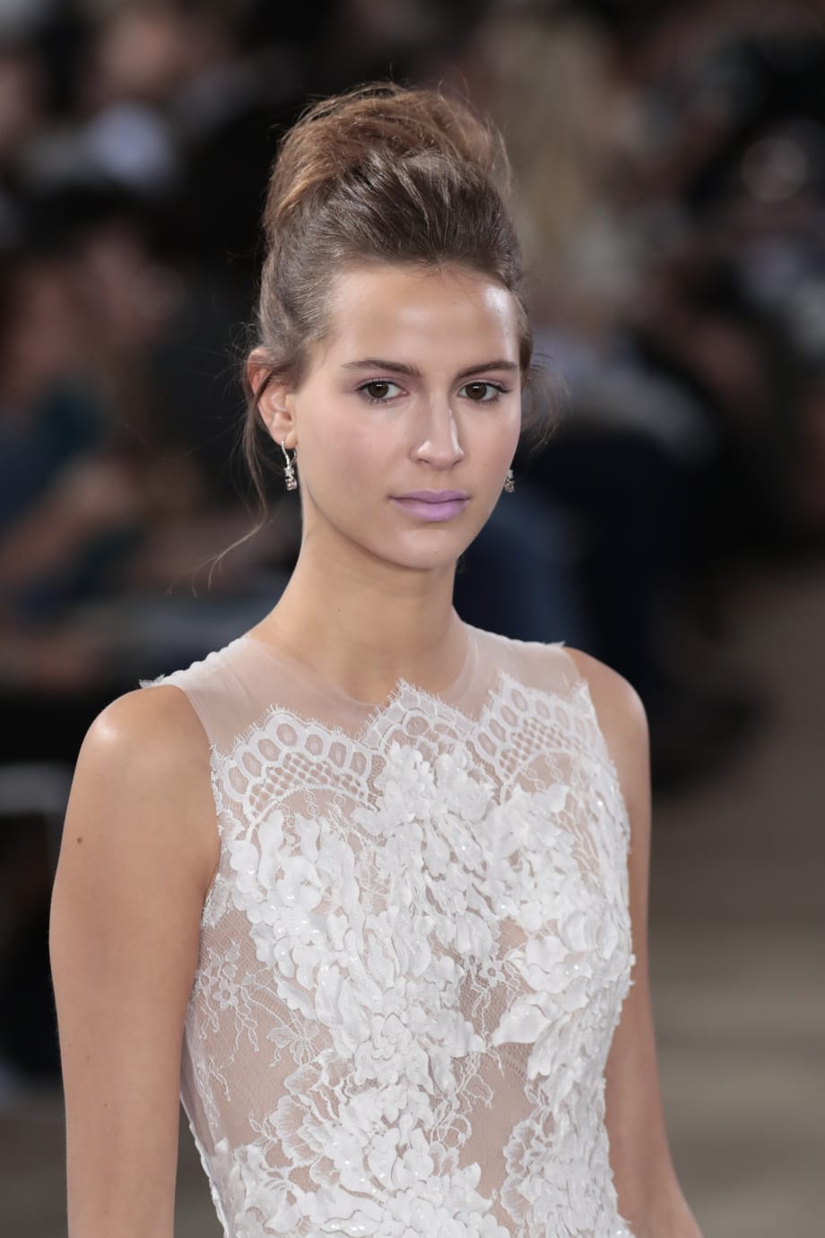 Carefree & Wispy Bridal Top-Buns at Ines Di Santo Couture Fall '17