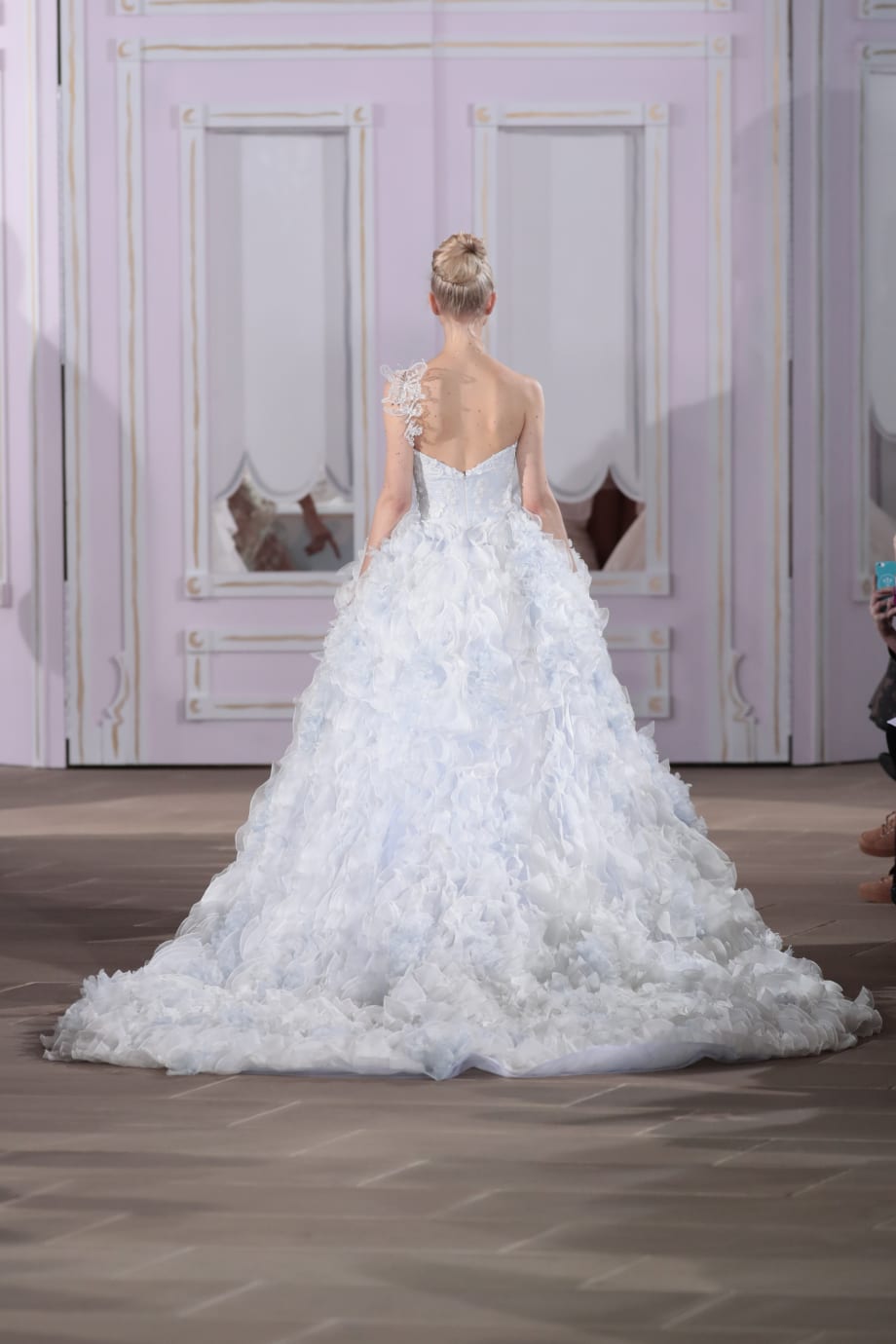 Carefree & Wispy Bridal Top-Buns at Ines Di Santo Couture Fall '17