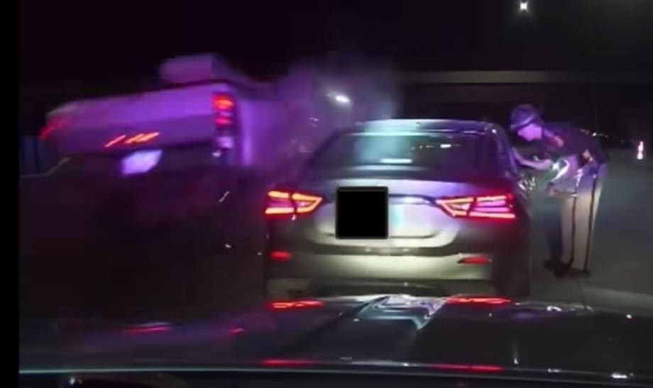 IA Trooper’s Dashcam Captures When Truck Strikes Vehicle He Has Stopped
