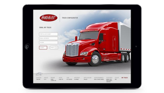 Configure Model 579 With Peterbilt’s iPad App