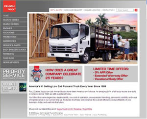 Isuzu Introduces New Web Site