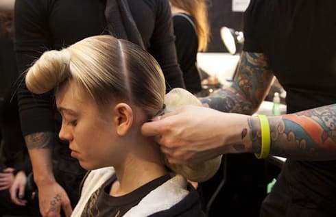 FASHION WEEK: Victory Roll at Jenny Packham