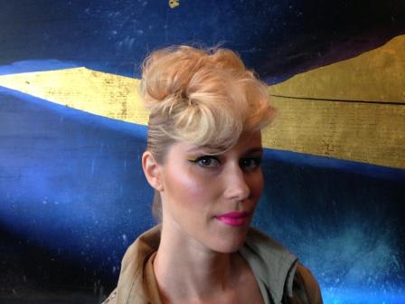 Textured Updos: Lucie Doughty Backstage at Irene by Greg LaVoi