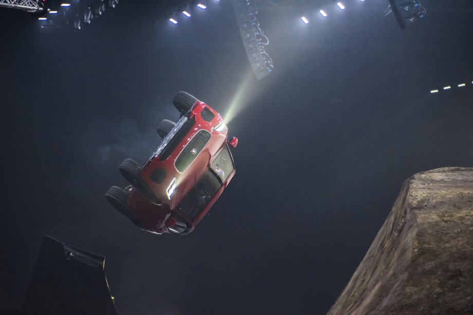 Jaguar Reveals E-Pace with Wild Barrel-Roll Stunt