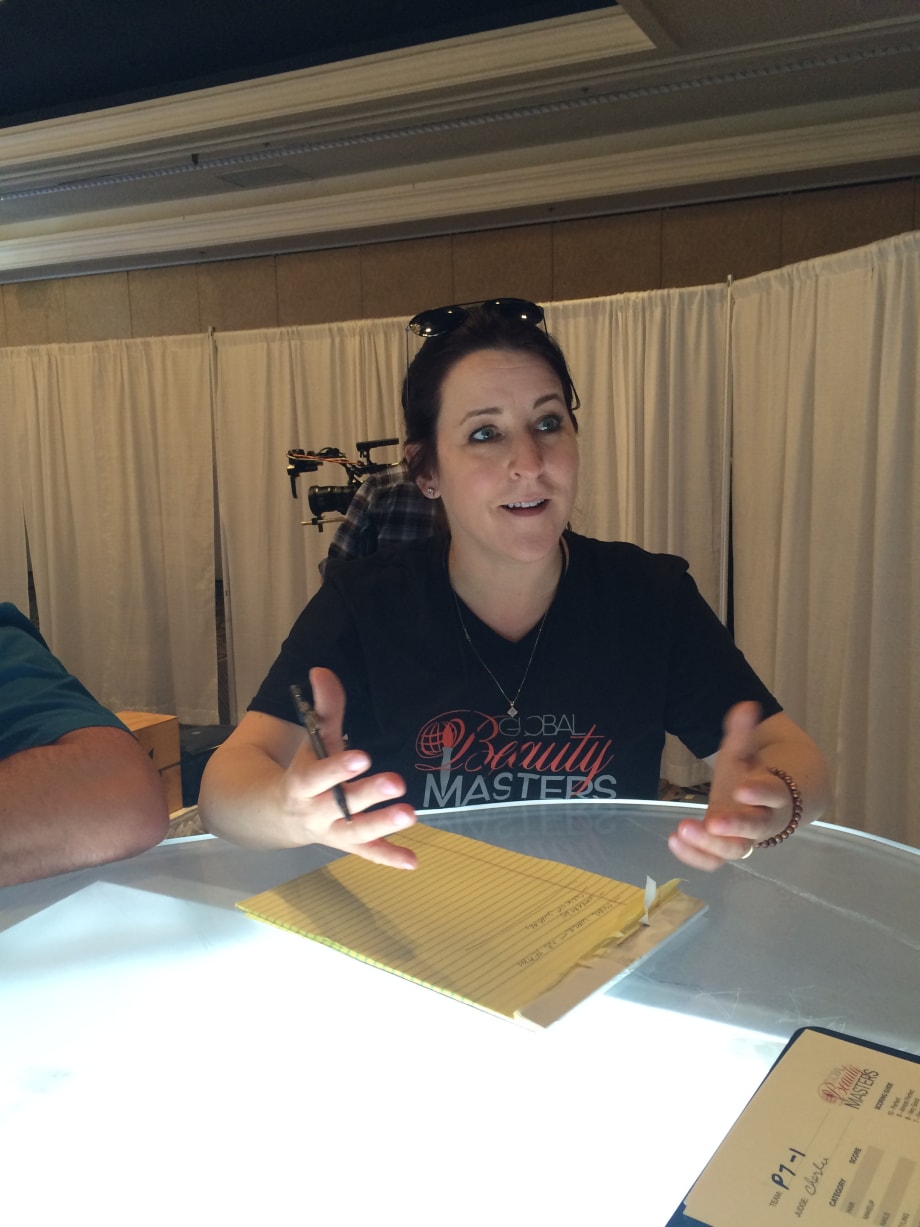 Jaime Schrabeck Behind the Scenes at Global Beauty Masters