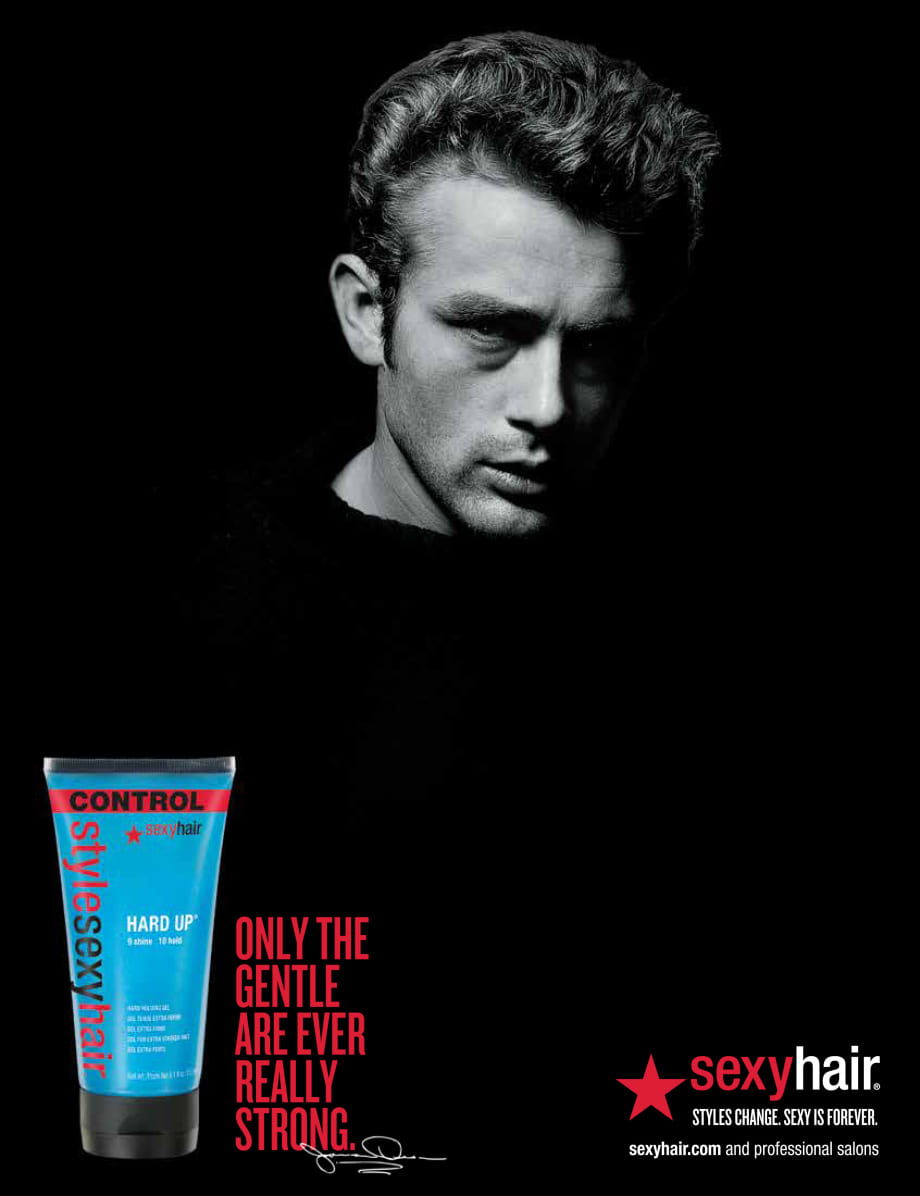 Sexy-Cool Style of Hollywood Icon James Dean Stars in Sexy Hair Campaign