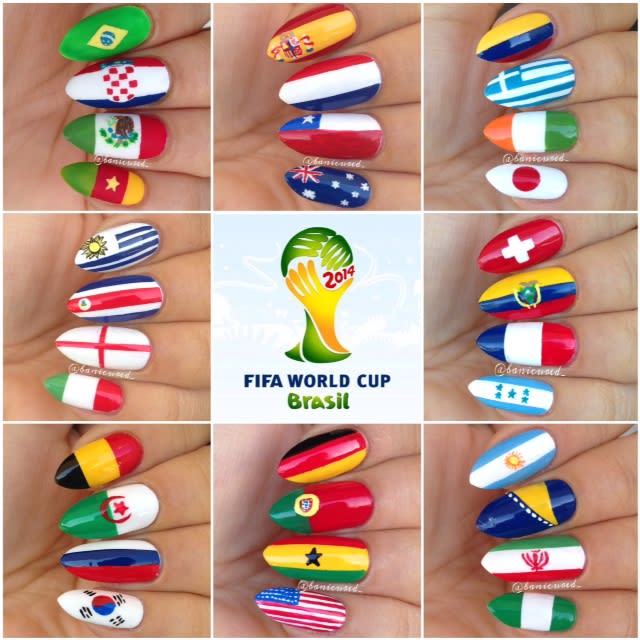 World Cup 2014 Nail Art