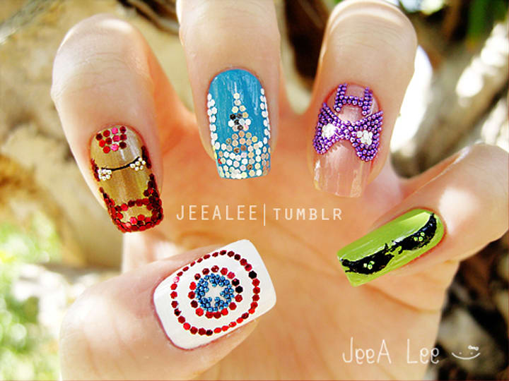Comic-Con Nails: Comic Book Nail Art for Heroes and Villains