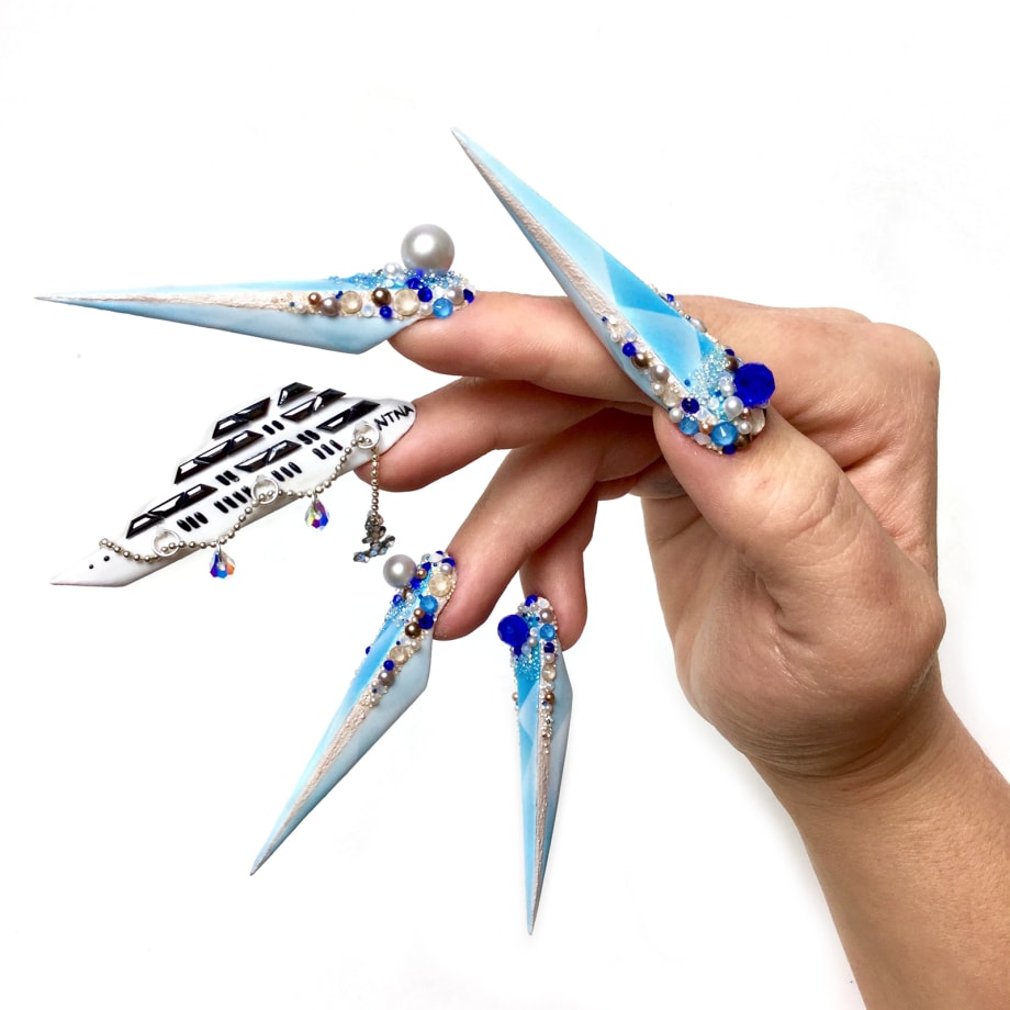 NTNA S. 6. Pre-Challenge #2: Crystal Pier Nail Art (Jenna)