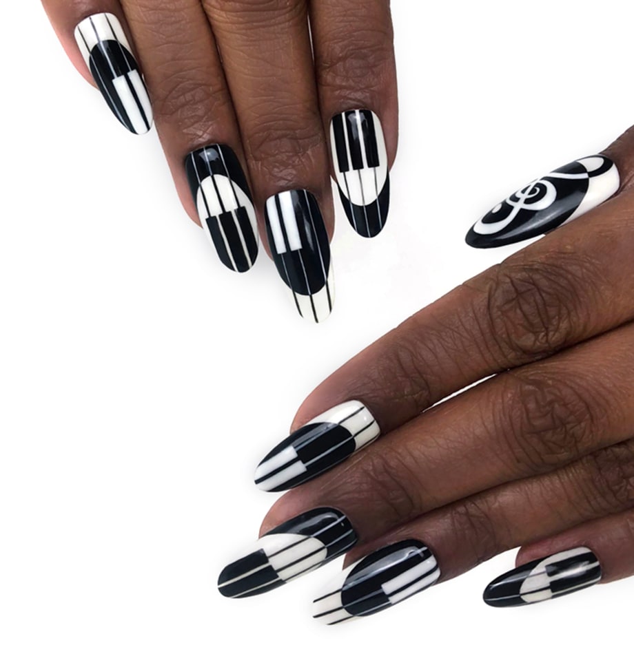 NTNA S.5 Ch. 3: Piano Key Nail Art (Jenna)