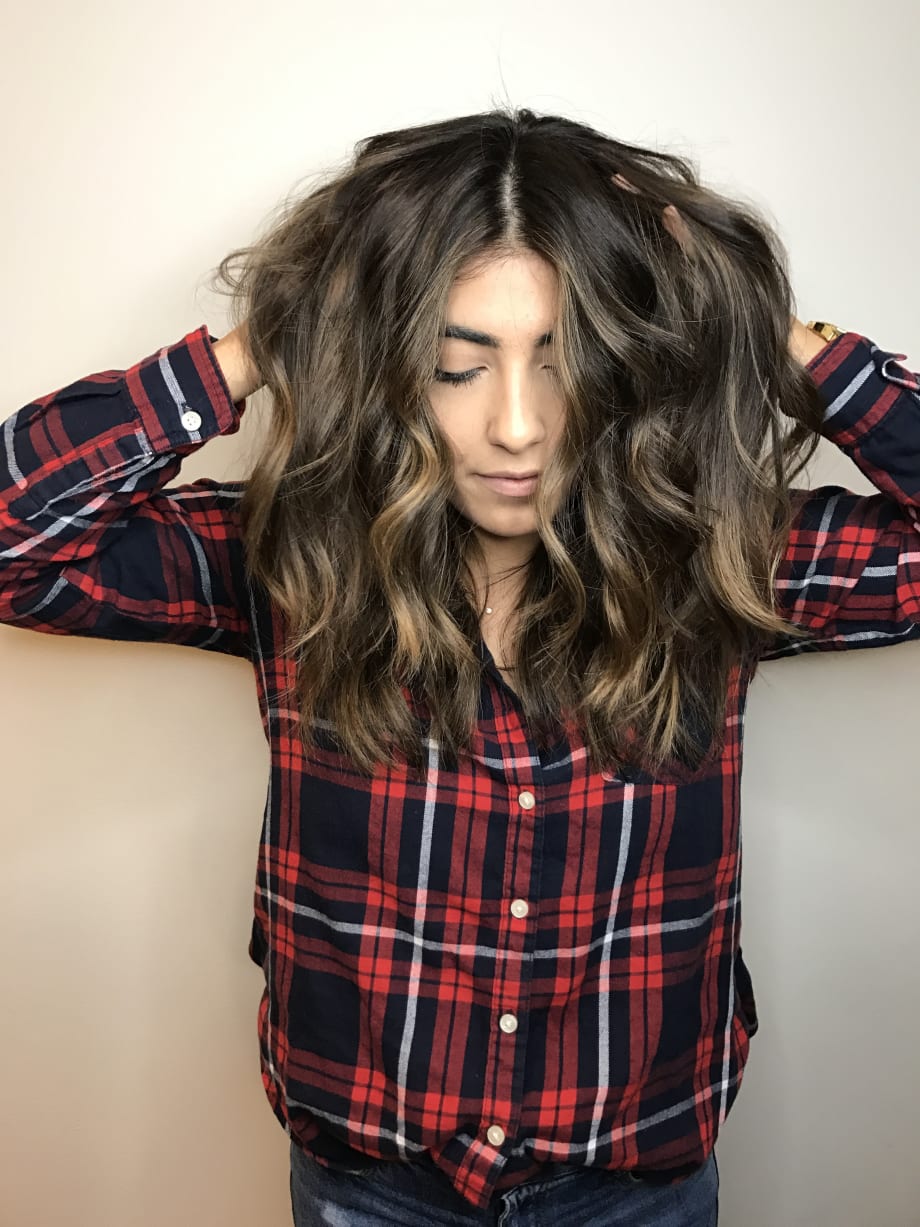 Natural-Looking Caramel Balayage