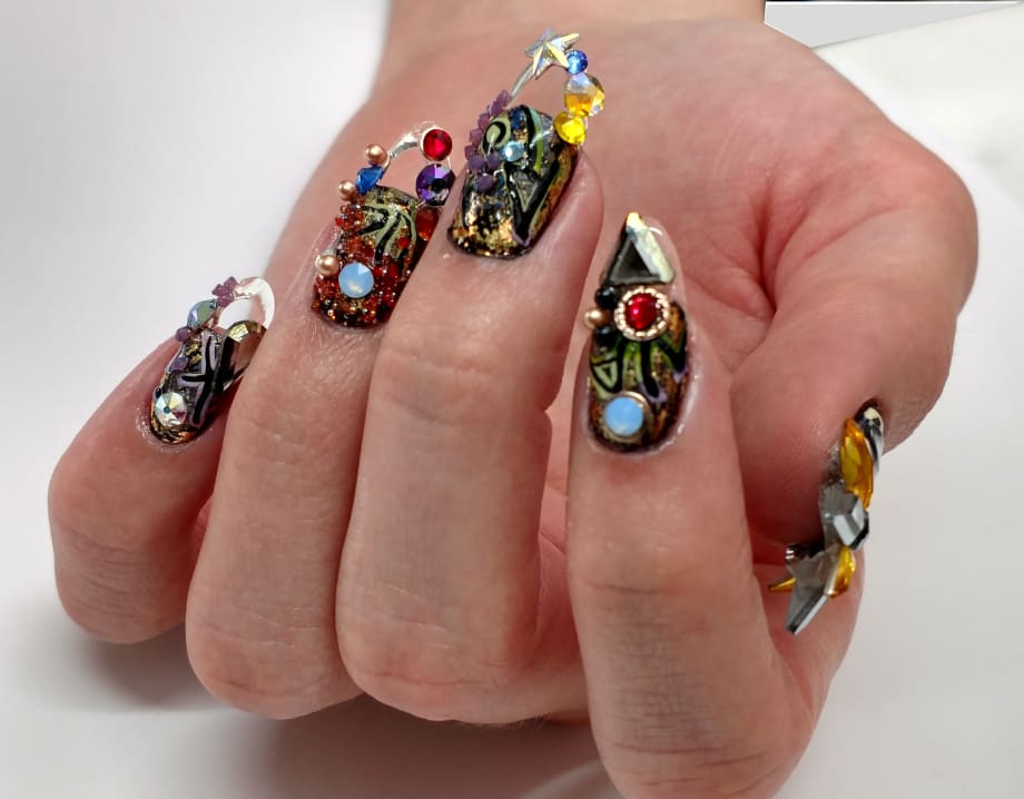 Nails for NTNA S. 5 Pre-Challenge #2: Graffiti Glam (Jennifer)