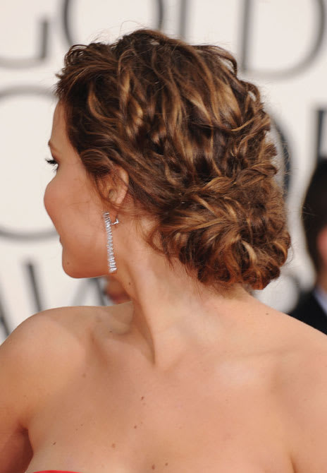 Jennifer Lawrence's Textured Upsweep