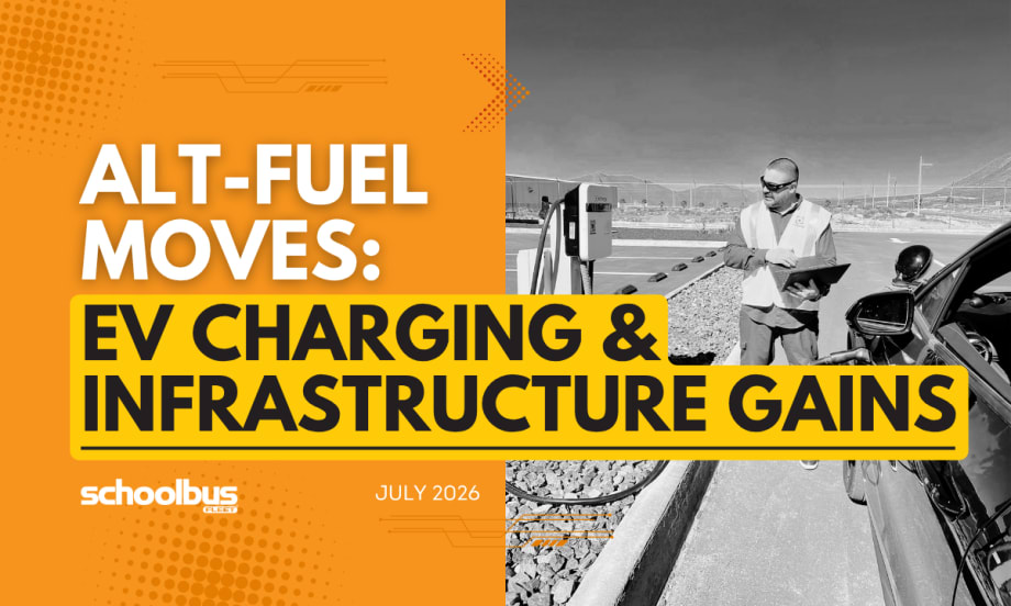 An orange and yellow graphic with a black and white image of an InCharge Energy technician working and text reading "EV Charging & Infrastructure Gains."