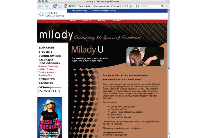 Milady U Provides Online ConEd