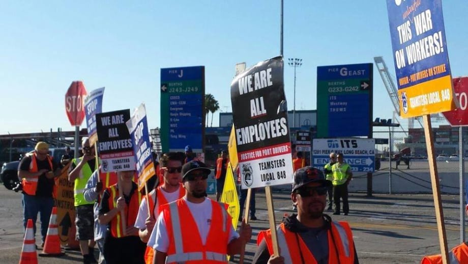 Port Truckers Picket As Far South As Mexico Border