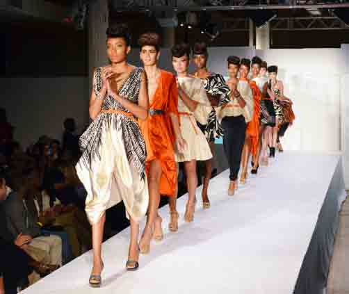 FASHION WEEK: Wrap Dress Inspired Braid at Korto Momolu
