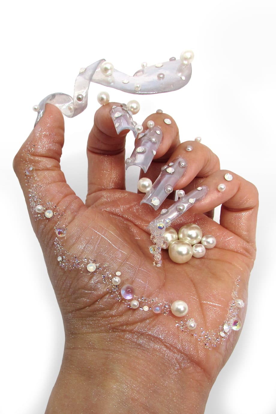 NTNA S. 6 Pre-Challenge #2: Seaside Pearl Nail Art (Kate)