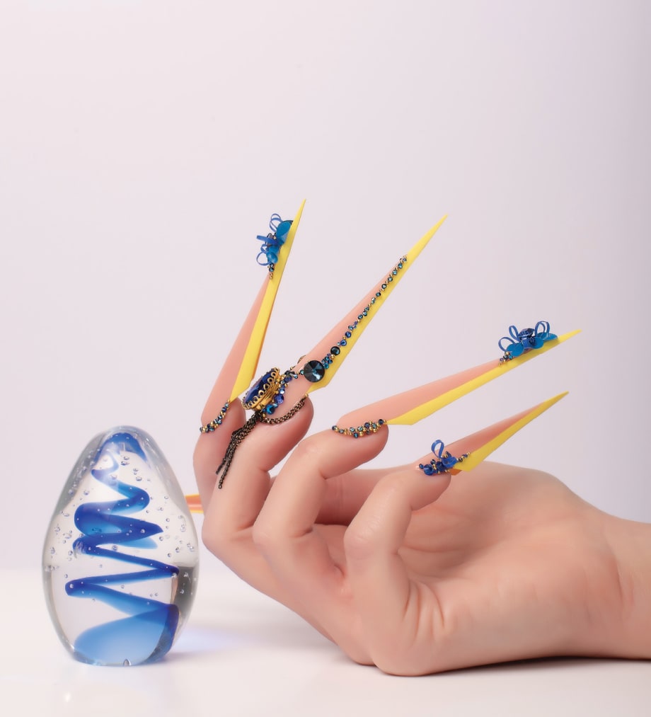 Spring Bling Acrylic Nails