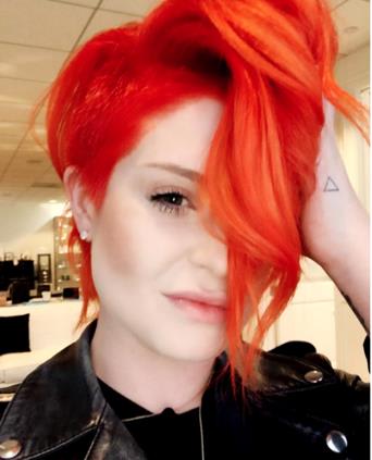 Kelly Osburne Goes Firey-Orange with Pravana Vivids