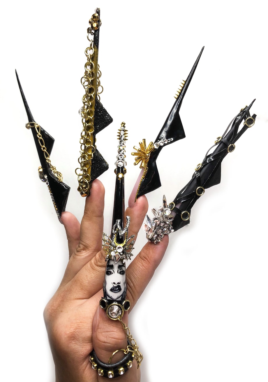 NTNA S. 6 Challenge 7: Edgy Fashion Nail Art (Kelsey)