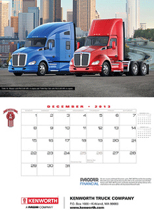 2013 Kenworth Calendar Offers Images of Trucks