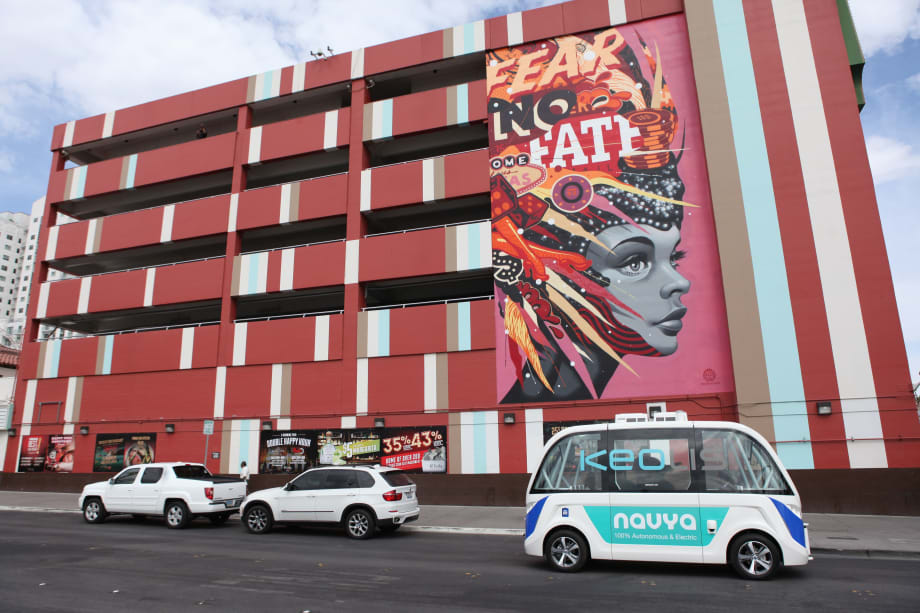 AAA, Keolis launch nation’s 1st public self-driving shuttle in Las Vegas