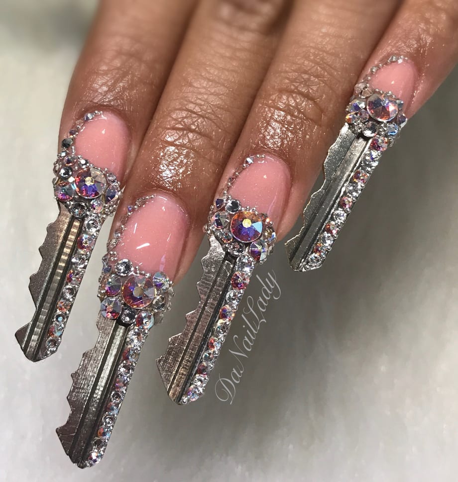 Key Tip Nail Art