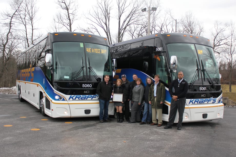 Krapf's Coaches adds 2 MCI J4500s
