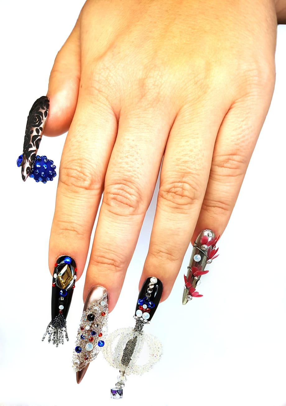 NTNA S. 6. Pre-Challenge #2: High Fashion Nail Art (Kristy)