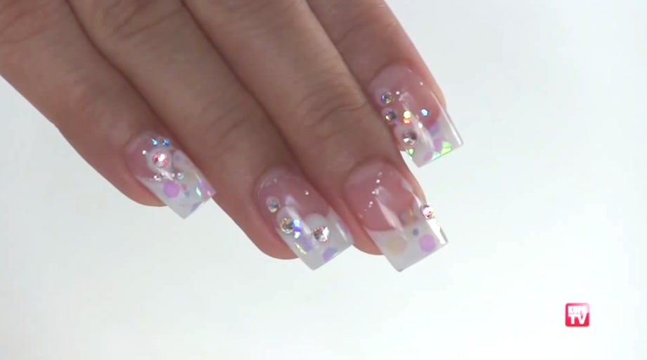 Christmas Acrylic Nail Art Design