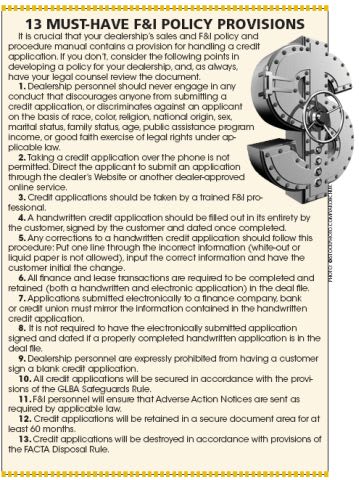 Credit, Capacity, Collate and Compliance