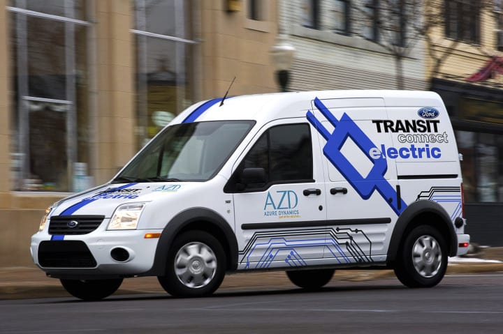 Ford Unveils All-Electric Transit Connect
