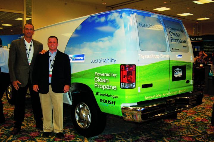 ThyssenKrupp Elevator Test Drives Propane Vehicles