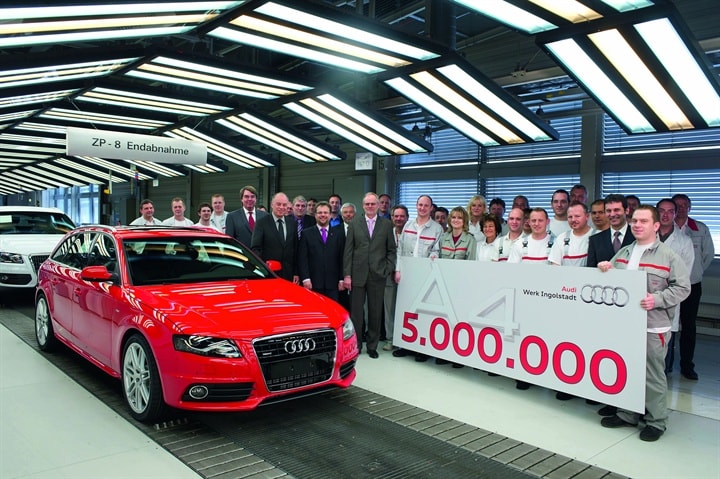 Five Millionth Audi A4 Leaves the Assembly Line
