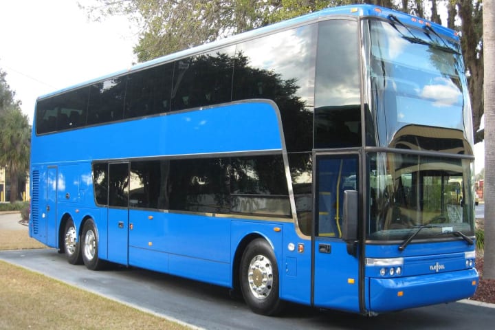 MegaBus debuts 100th Van Hool double-deck
