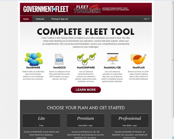 Introducing Fleet Toolbox: Online Tools for Public Sector Fleet Management Professionals