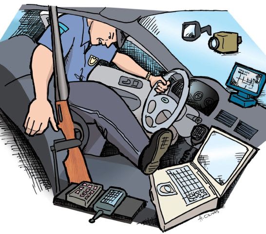 More Equipment, Less Space In Police Vehicles