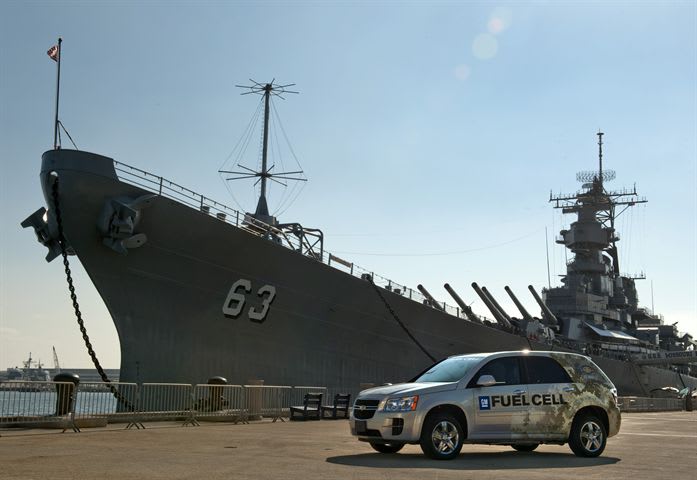 Navy Takes Delivery of GM Fuel Cell Vehicle