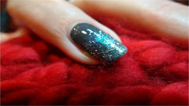 Cosmic Showers Glitter Nails by Solessence