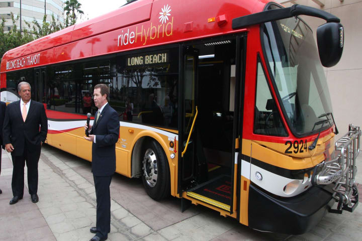 Long Beach Transit unveils new hybrid fleet