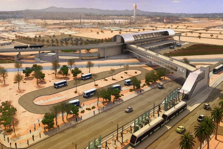 Phoenix breaks ground on airport Sky Train
