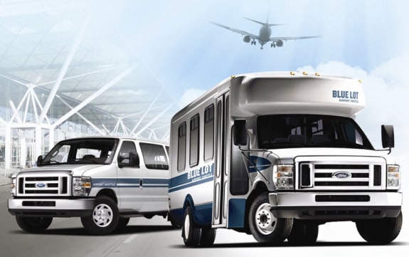Airport Shuttles Use Roush Propane Vans to Meet Vehicle Restrictions