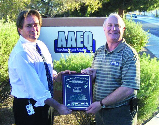 AAEQ Manufacturers & Recyclers Honored For Role in Clark County Lawn Mower Exchange Program