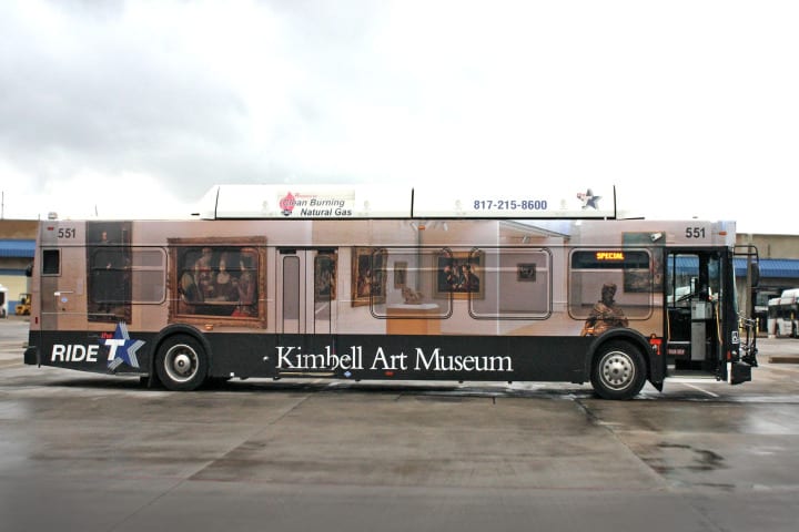 T showcases museums' art on buses