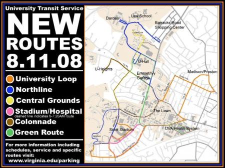 UVA installs major bus route changes