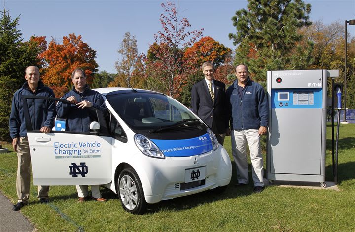University of Notre Dame Receives EV Charging Stations
