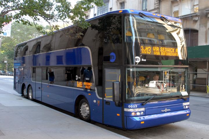 New York tests double-decker bus
