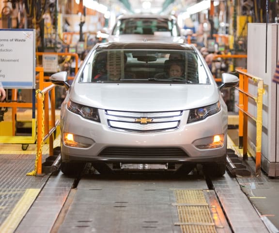 First Pre-Production Chevy Volt Rolls off Assembly Line