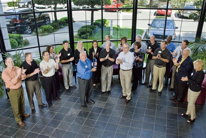 Chrysler Presents Award to Ed Bobit at BBM Headquarters